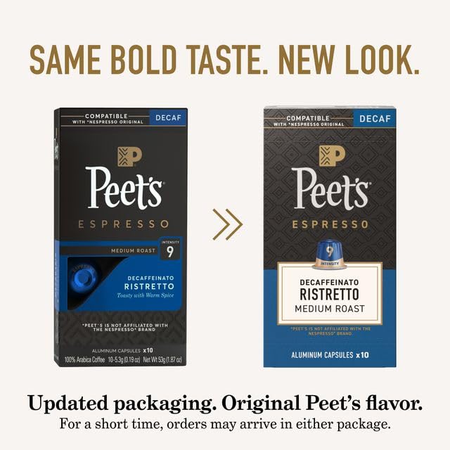 Nespresso Original compatible Peet's capsules for easy switch