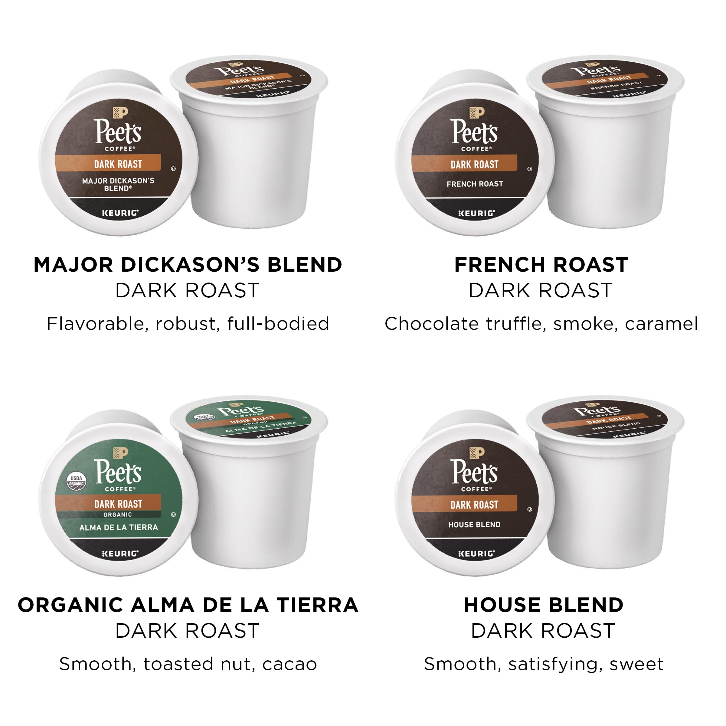 Organic Alma de la Tierra K-Cups from high-elevation farms with citrus and chocolate notes.