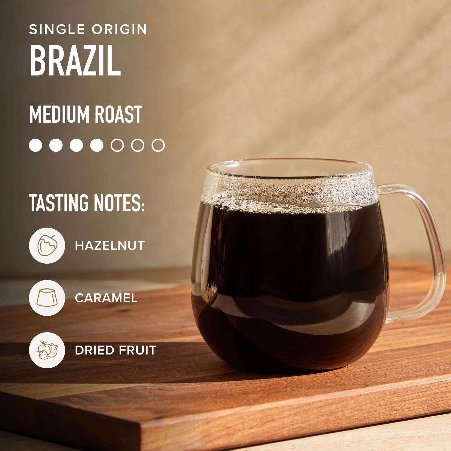 Pulped natural process beans hint fruit notes and body.