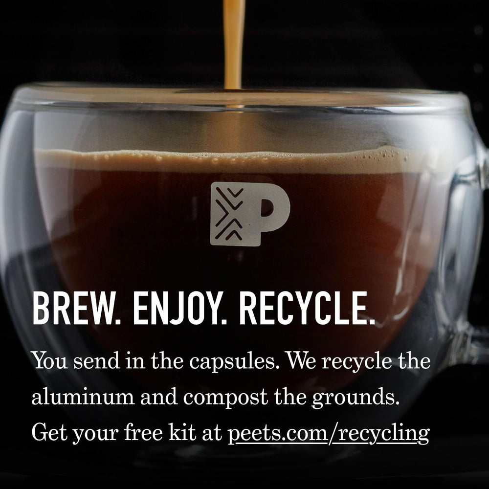 Peet's espresso delivers smooth foam for cafe-style drinks.