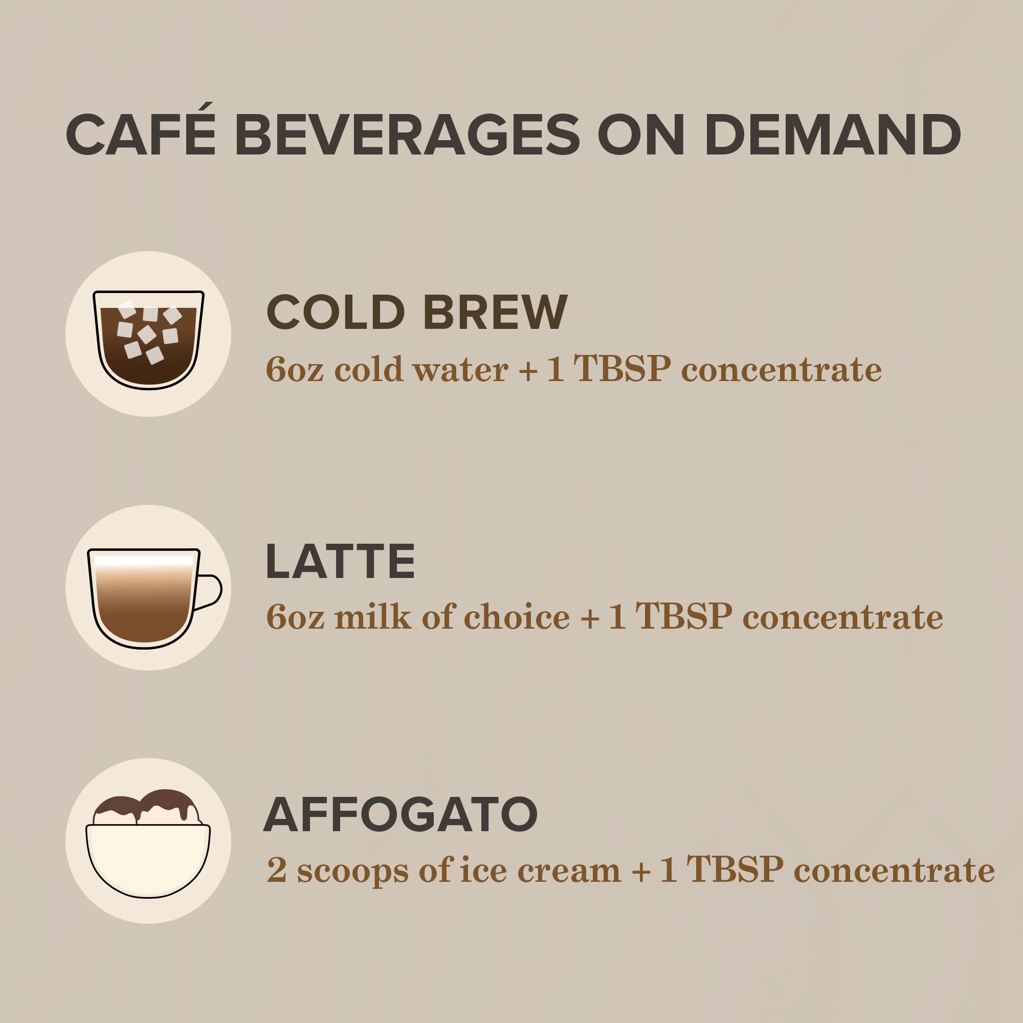 Americano-essence drink made with Peet's Ultra Coffee Concentrate and hot water