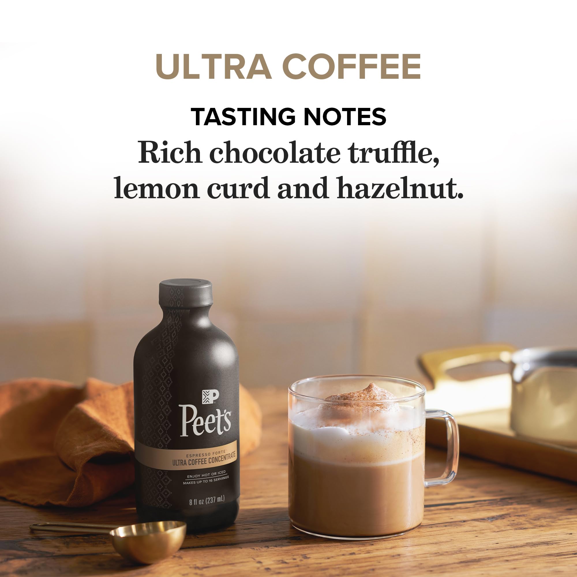 No artificial flavors in Peet's Ultra Coffee Concentrate bottle