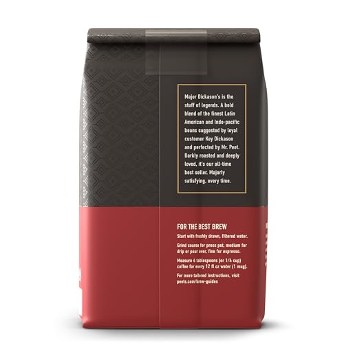 Ground coffee for espresso from Peet's Major Dickason's Blend
