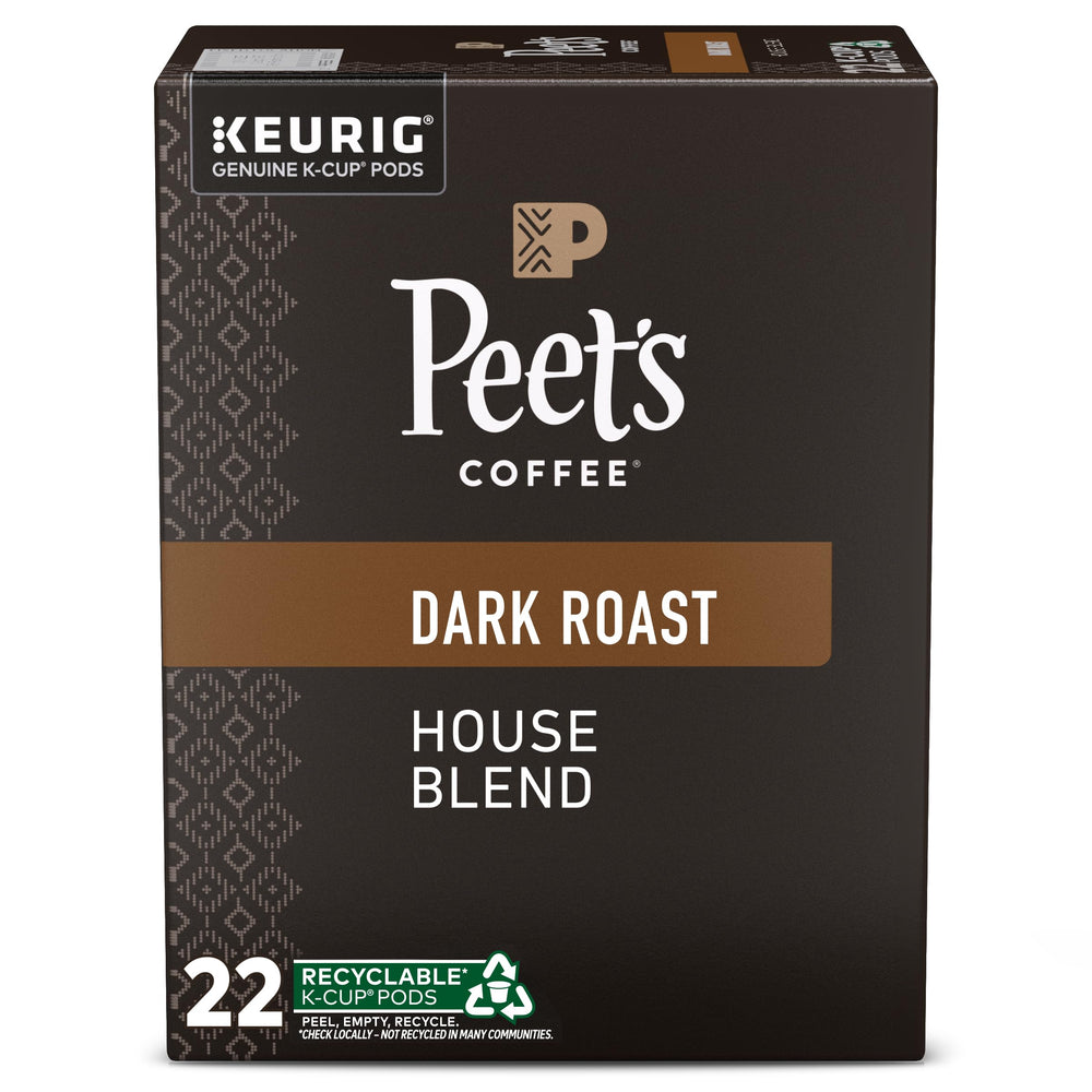 Peet's House Blend dark roast pods for quick mornings with bold flavor.