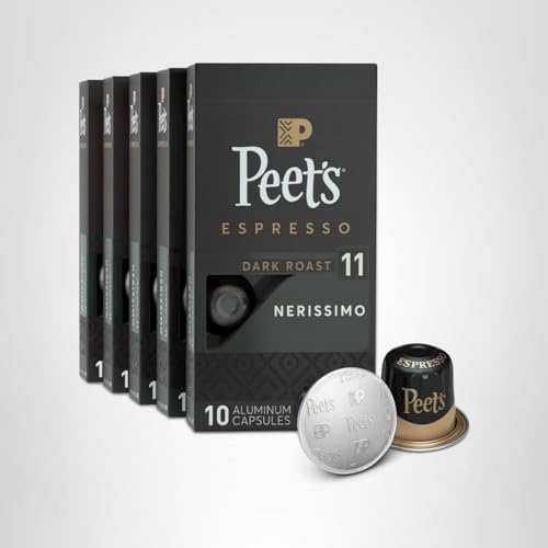 Peet's Nerissimo mail-back recycling option for aluminum capsules.