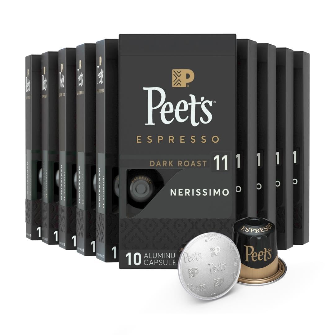 Peet's Nerissimo packaging front highlights premium dark roast aroma.