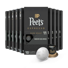 Peet's Nerissimo packaging front highlights premium dark roast aroma.