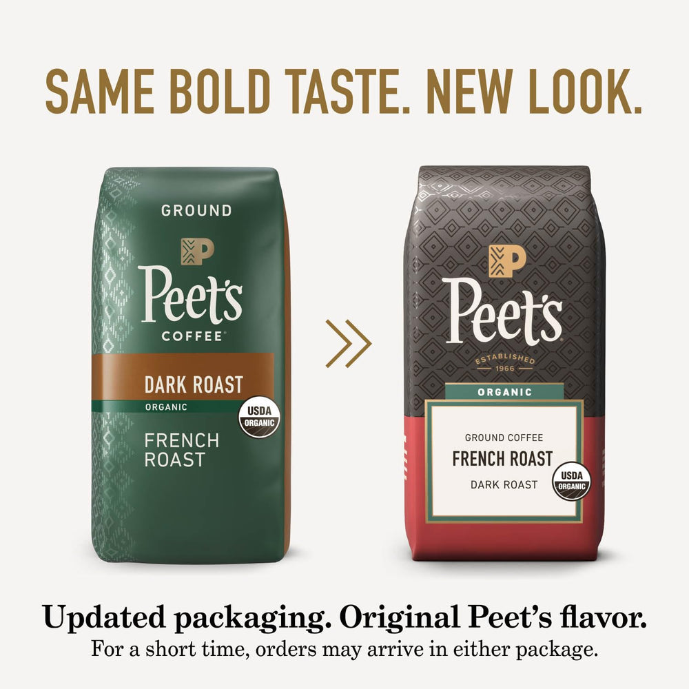 Peet's Organic French Roast shows organic certification on the label