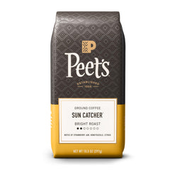 Peet's Sun Catcher ground coffee bag front, ready for everyday drip.