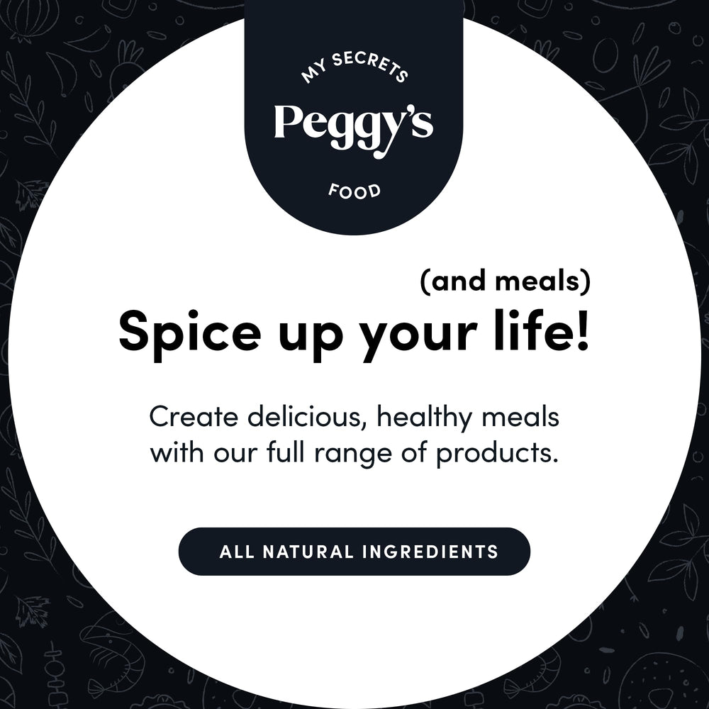 Peggy's Crazy Salt kitchen essential for quick-season dinners and snacks.