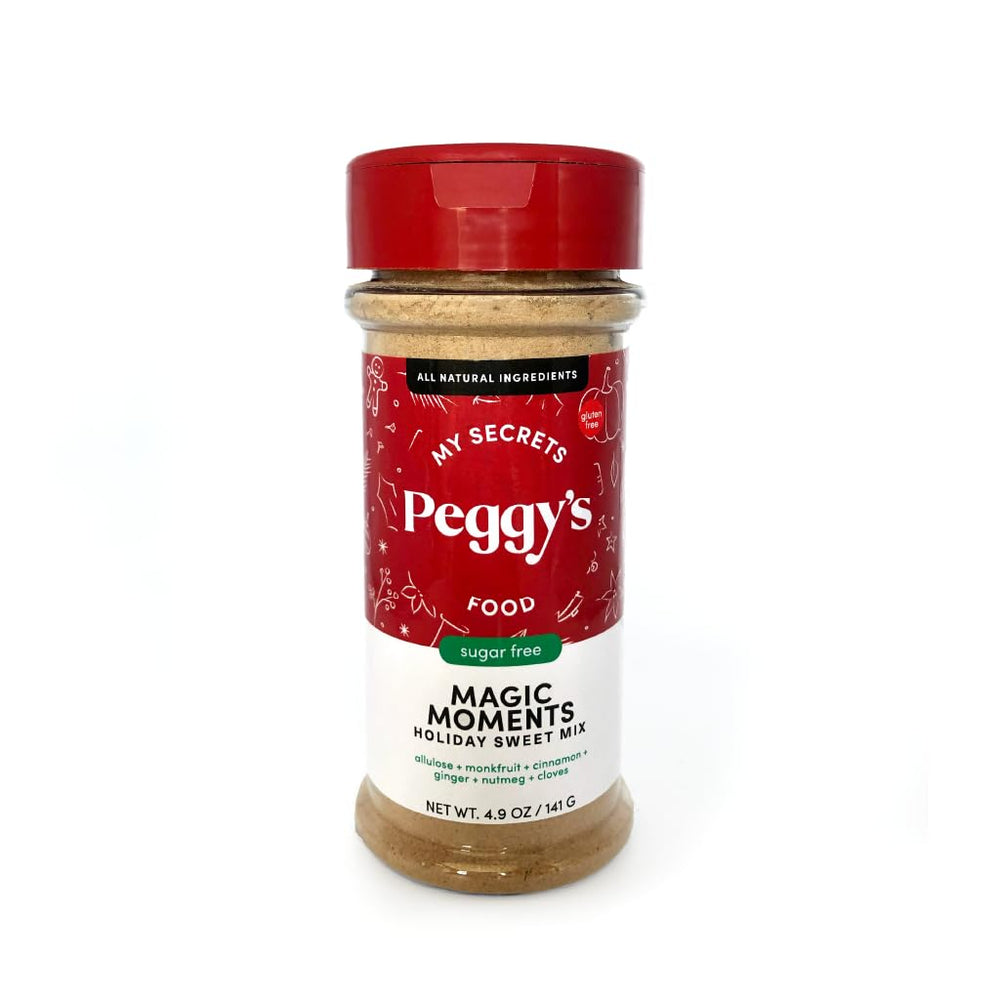 Peggy's Holiday Sweet Mix jar adds festive aroma to Christmas baking.