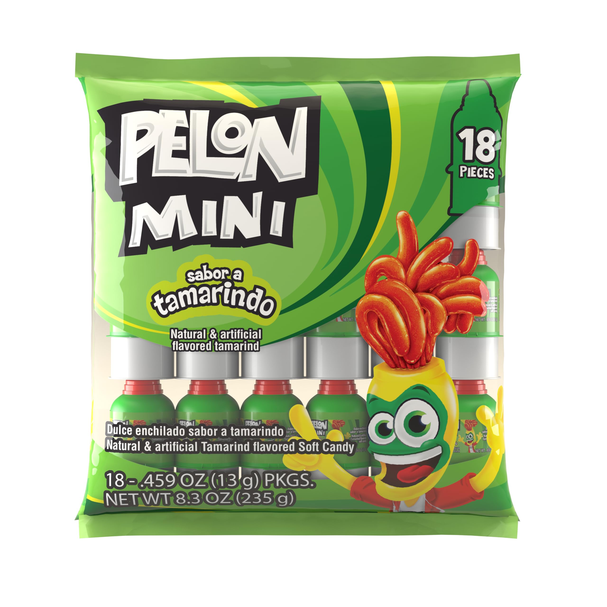 Pelon Pelo Rico mini tamarind candy pack with squeezable bottles for festive snacking