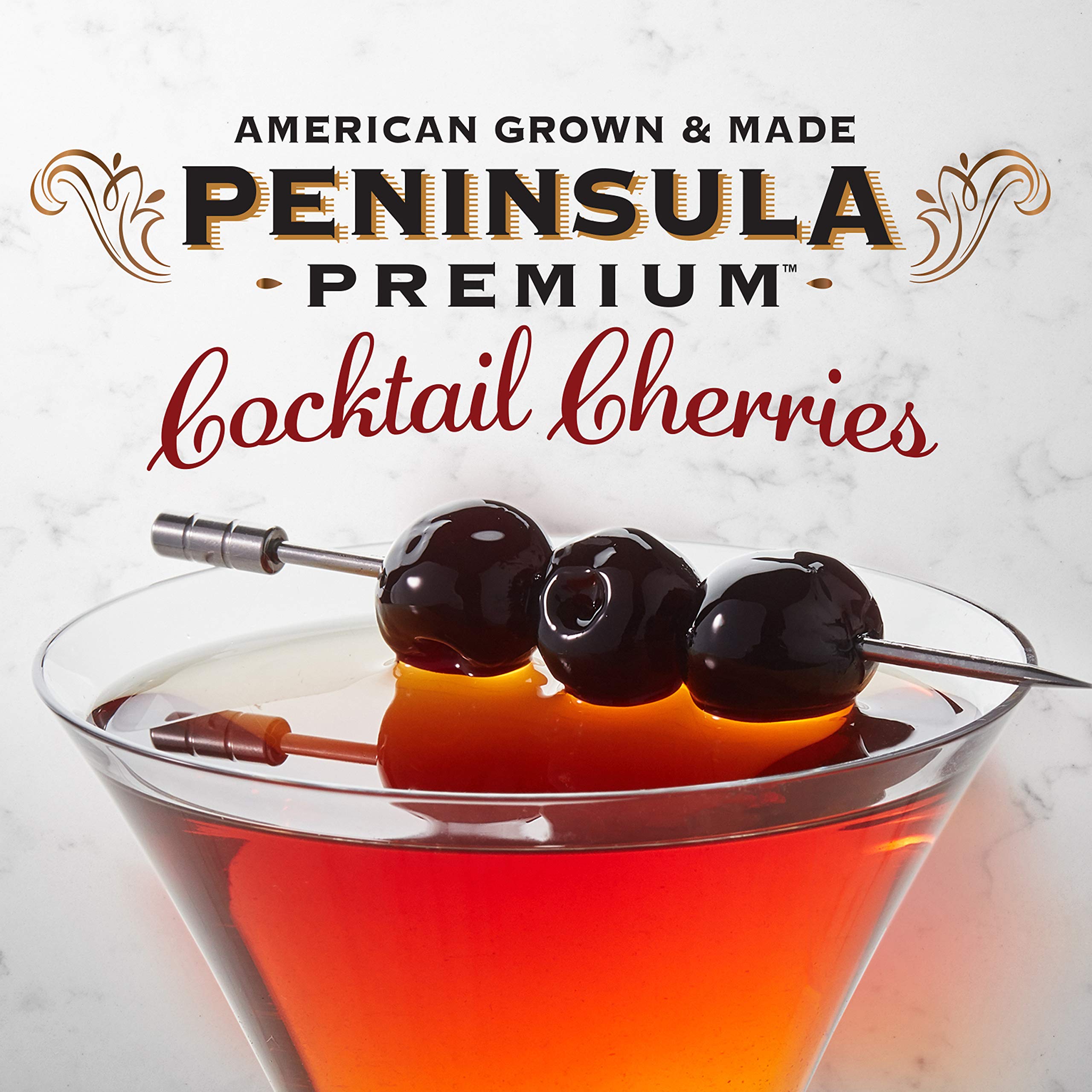 Peninsula Premium Cocktail Cherries paired with ice cream and desserts.