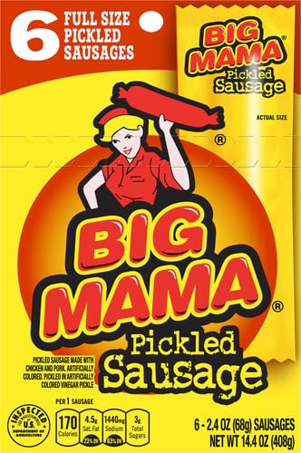 Penrose Big Mama sausages served on a plate for quick snacking.