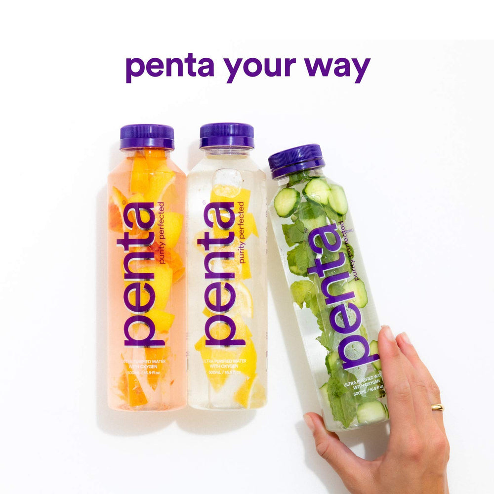 Penta Eco-friendly packaging close-up showing recyclable bottle.