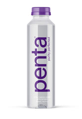 Penta Ultra-Purified Water bottle close-up showcasing clean design for everyday hydration.