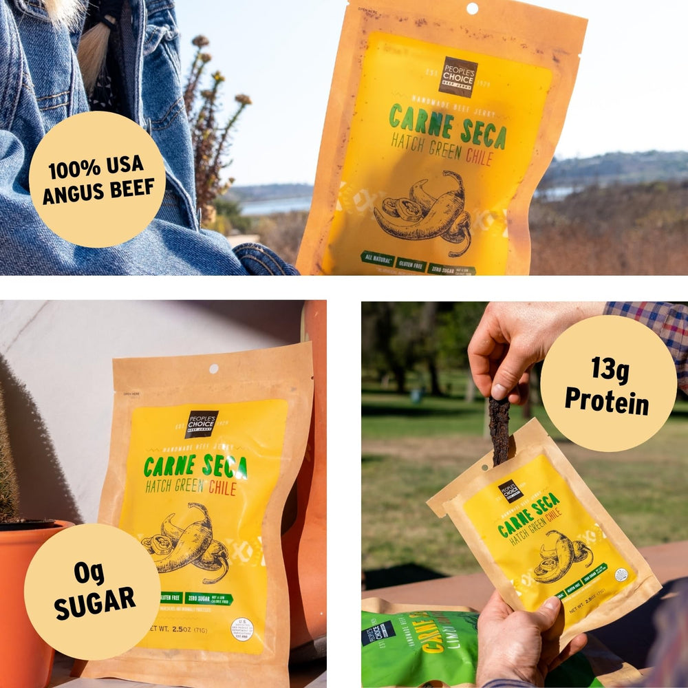 People's Choice Beef Jerky no nitrites or nitrates with gluten-free ingredients