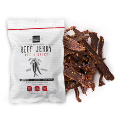 People's Choice Beef Jerky in a bag with bold old-fashion hot-spicy flavor.