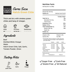 People's Choice Beef Jerky zero-carb 13g protein per serving for keto and high-protein snacking