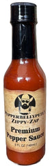 Pepper Belly Pete's Zippy-Zap bottle pour adds bold heat to meals.