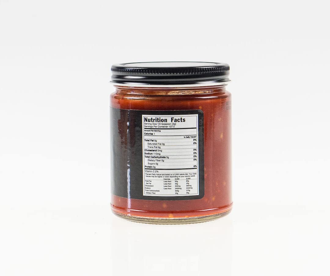 Pepper Joe's Carolina Reaper Mash pour shows quick heat addition to sauces.