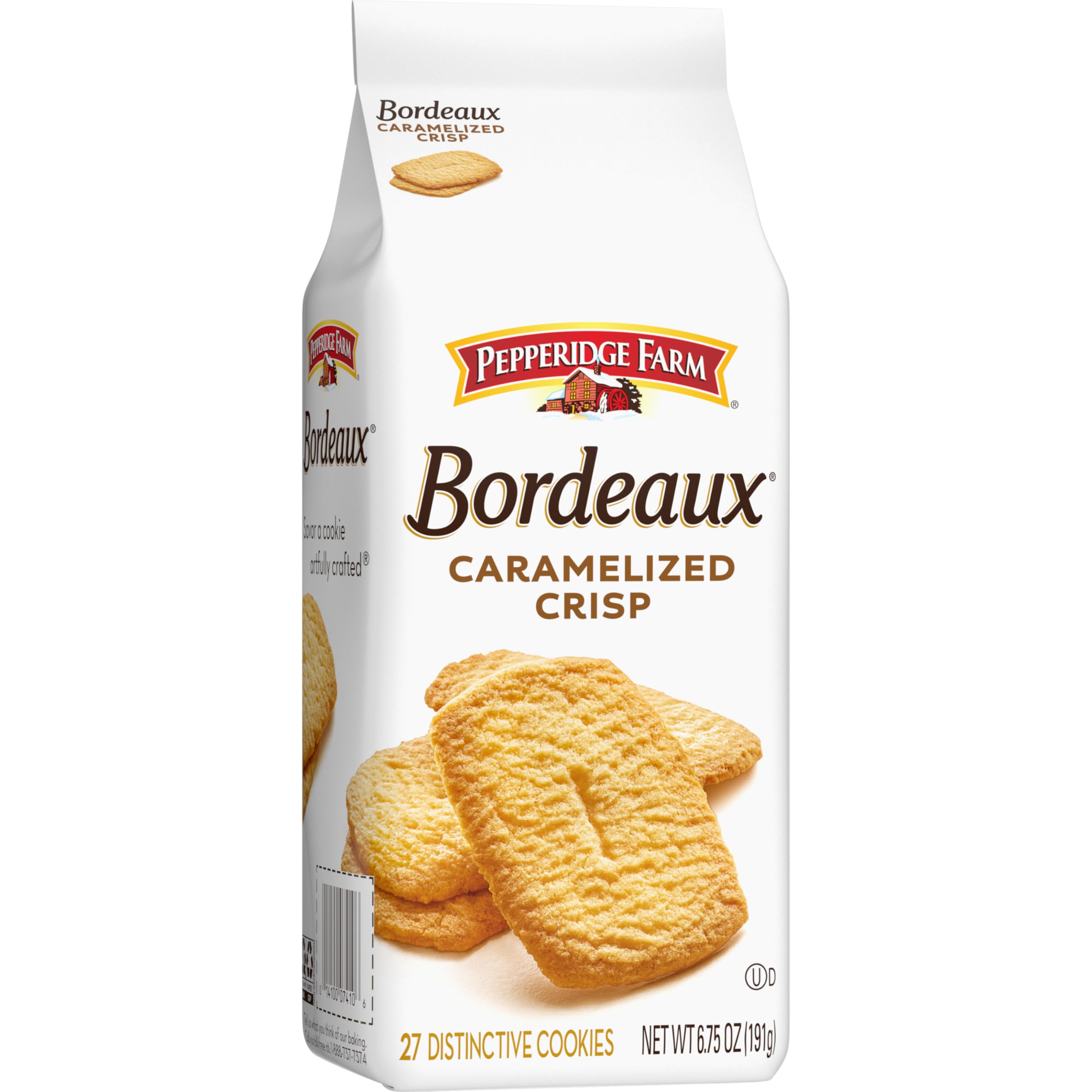 Gift-ready Pepperidge Farm Bordeaux Caramelized Crisp Cookies presentation
