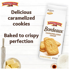 Open Pepperidge Farm Bordeaux Caramelized Crisp Cookies bag