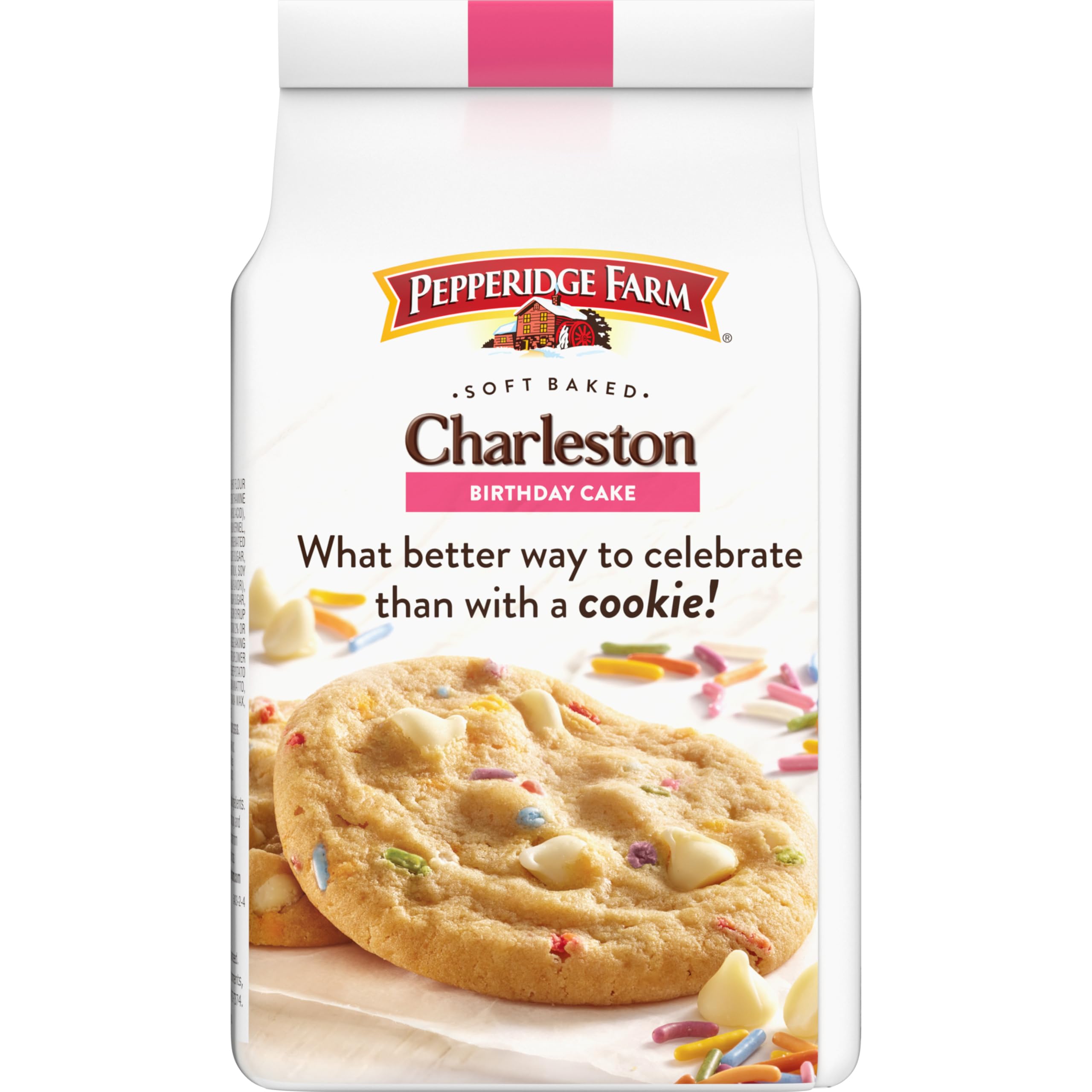 Eight-cookie Pepperidge Farm Charleston Birthday Cake Cookies bag for sharing.