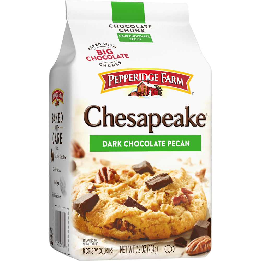 Plate of multiple Chesapeake cookies styled for serving with Pepperidge Farm presentation