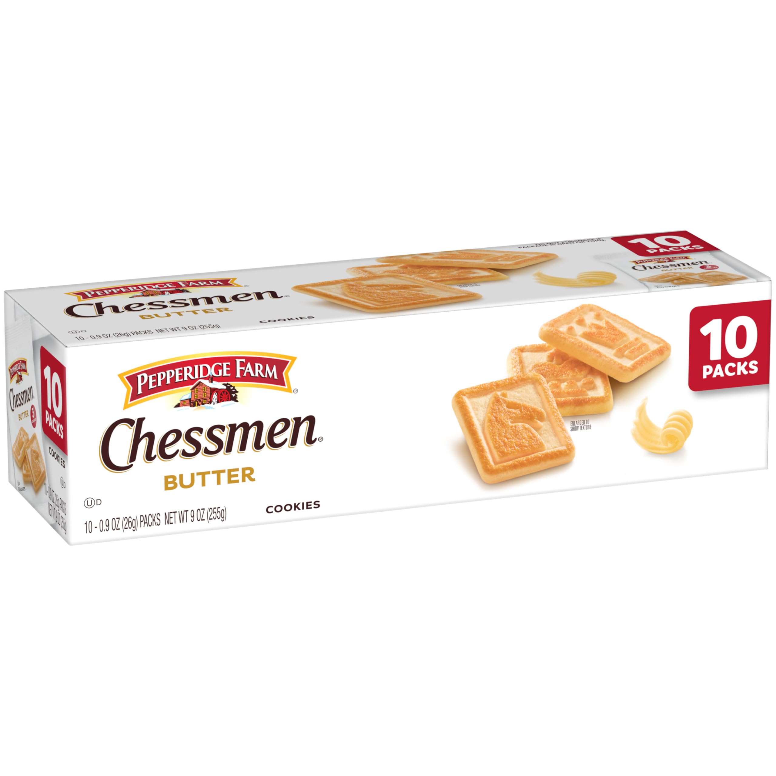 Pepperidge Farm Chessmen lunchbox-friendly image with three cookies.