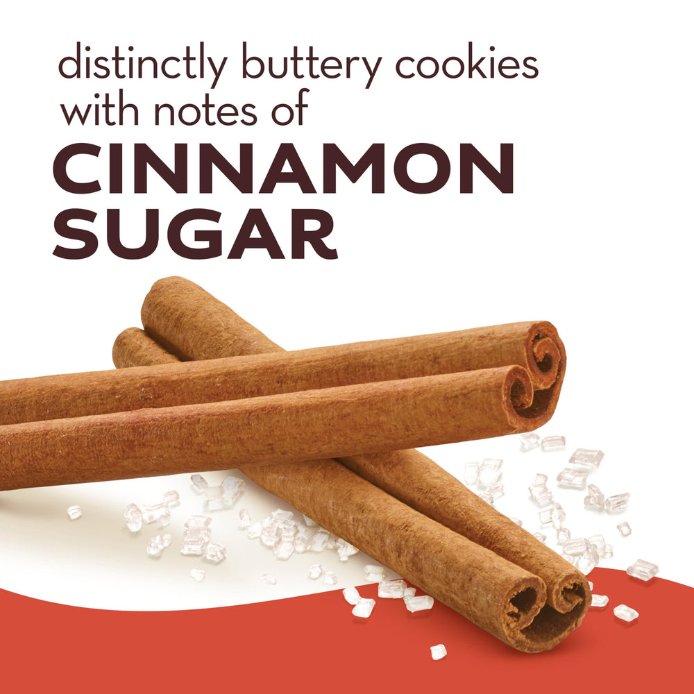 Pepperidge Farm Chessmen Cinnamon Sugar cookies served on plate with tea