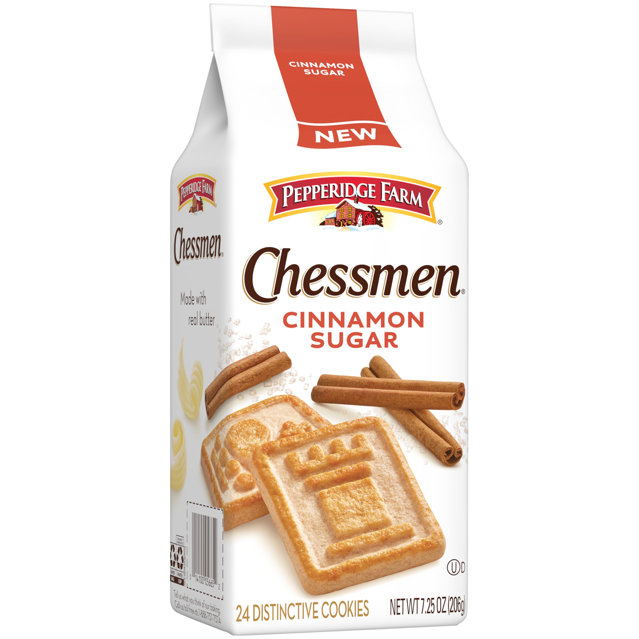 Pepperidge Farm Chessmen Cinnamon Sugar cookies ideal for snack time