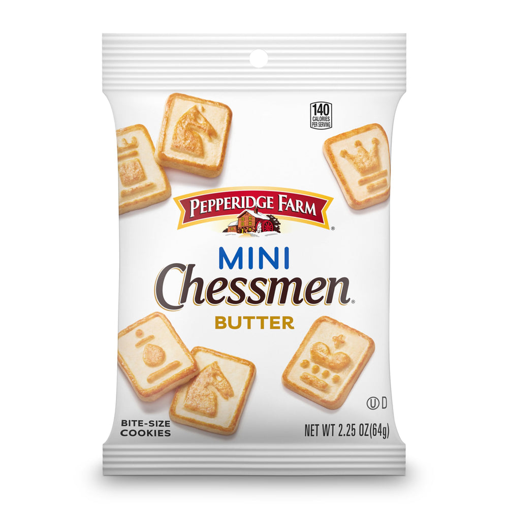 Office desk with Chessmen Minis offering a mid-day treat