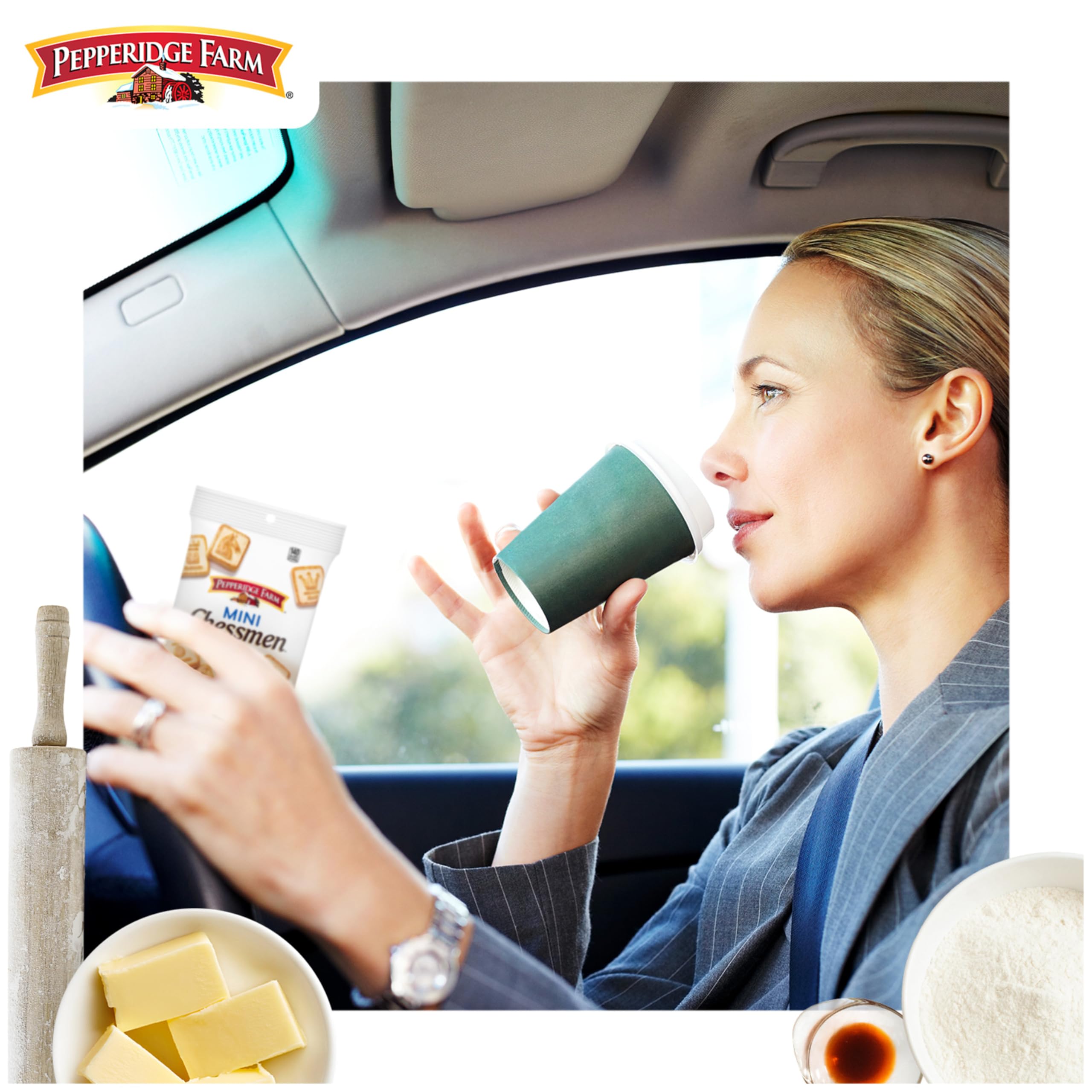 On-the-go Chessmen Minis in a bag for car trips