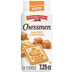 Pepperidge Farm Chessmen salted caramel pack, ideal for sharing as a refined snack