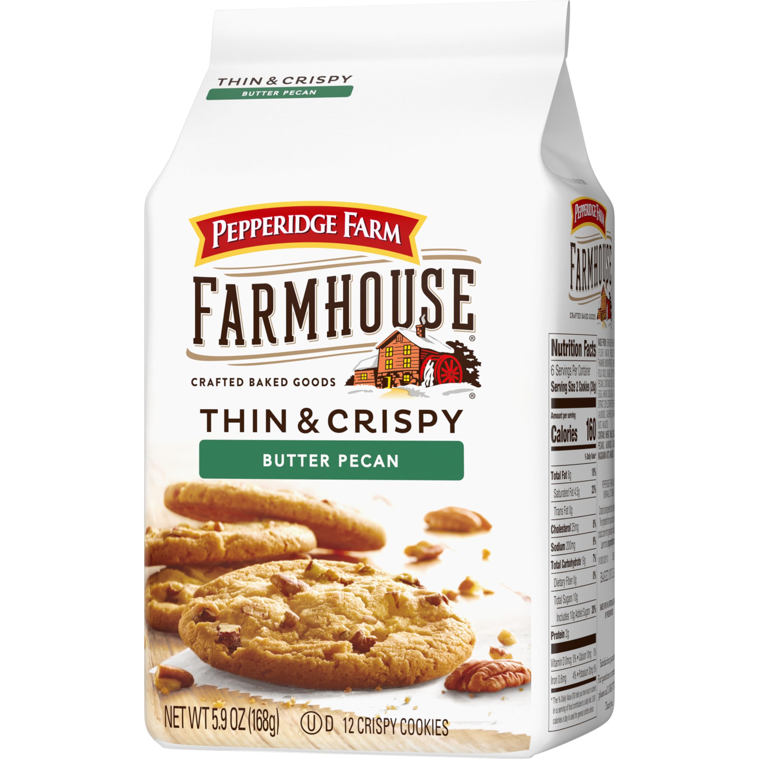 No artificial flavors or preservatives in Pepperidge Farm Farmhouse Butter Pecan Cookies