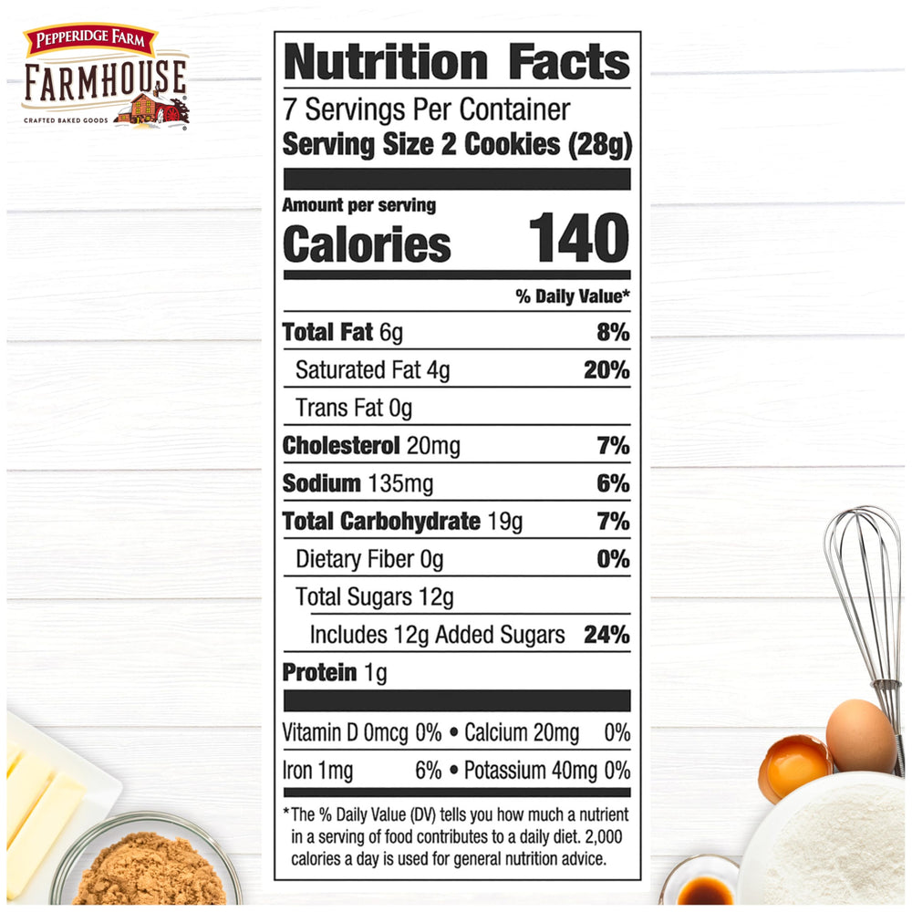 Pepperidge Farm Farmhouse cookies dunked in milk for a comforting snack.