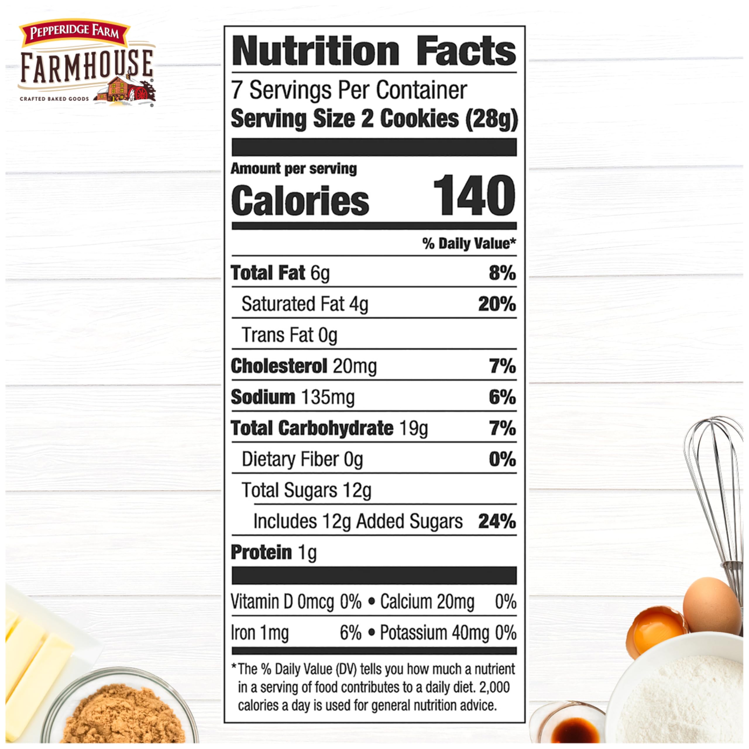 Pepperidge Farm Farmhouse Thin Crispy Milk Chocolate Chip Cookies on a plate, perfect for snacking.