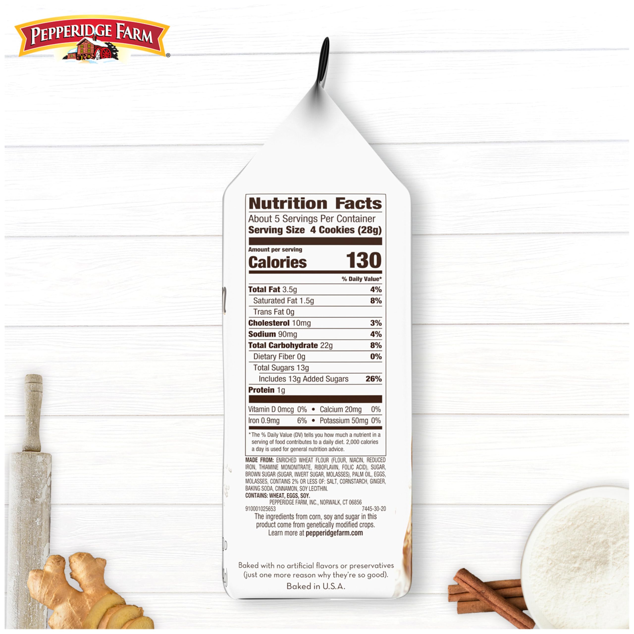Bright Pepperidge Farm Gingerman packaging suitable for gifting