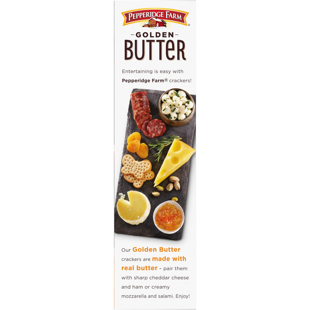 pepperidge farm open box with visible crackers inside indicating ready-to-serve convenience