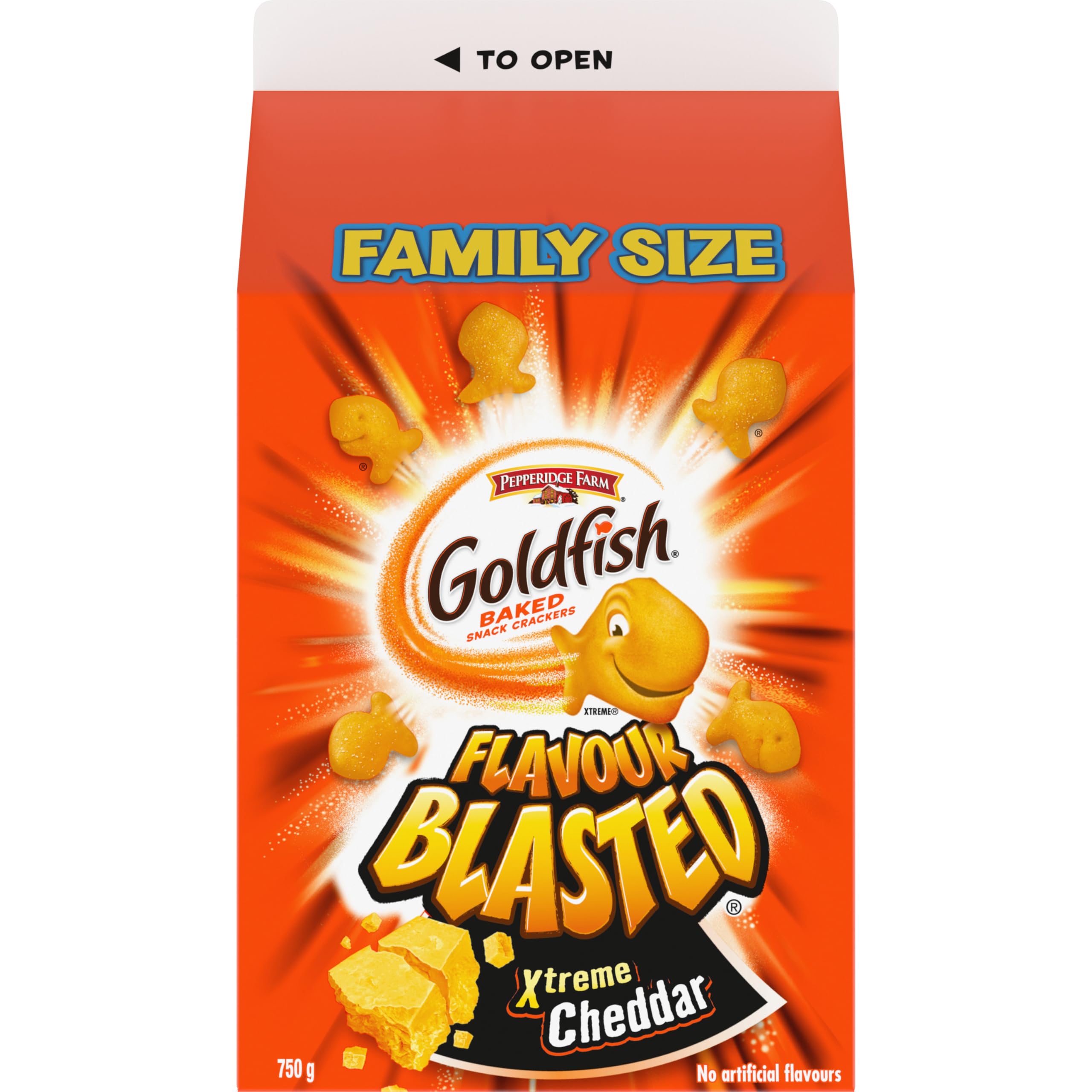 Pepperidge Farm front packaging showing 750g imported bag and bold branding