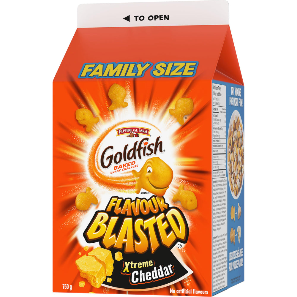 Family snack table with Pepperidge Farm Goldfish for sharing and easy serving