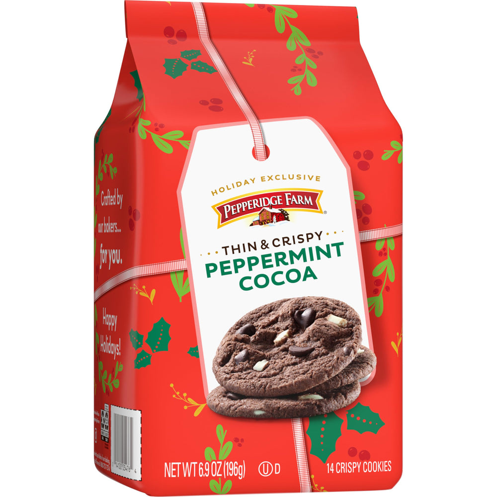 Pepperidge Farm holiday gift pack of peppermint cocoa cookies