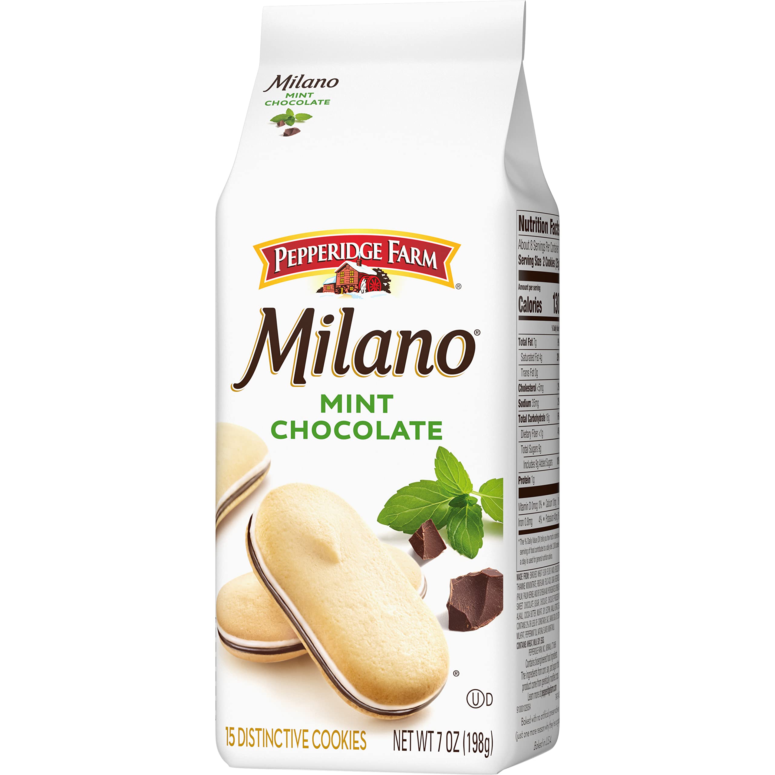 Milano Mint Chocolate Cookies stored in pantry for easy snacking