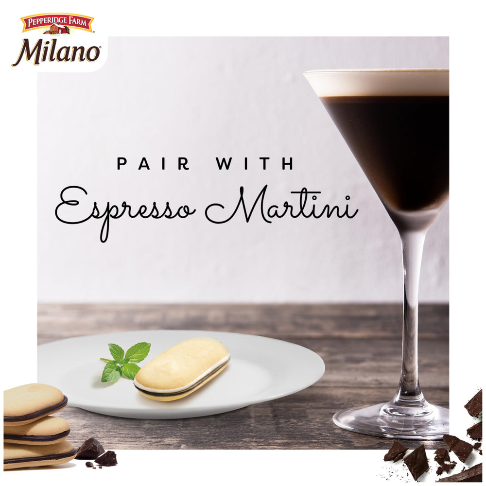 Milano Mint cookies on a serving plate for elegant tea