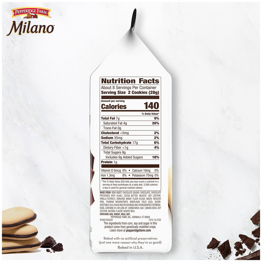 pepperidge farm open bag pouring cookies into a bowl demonstrating pantry-ready convenience