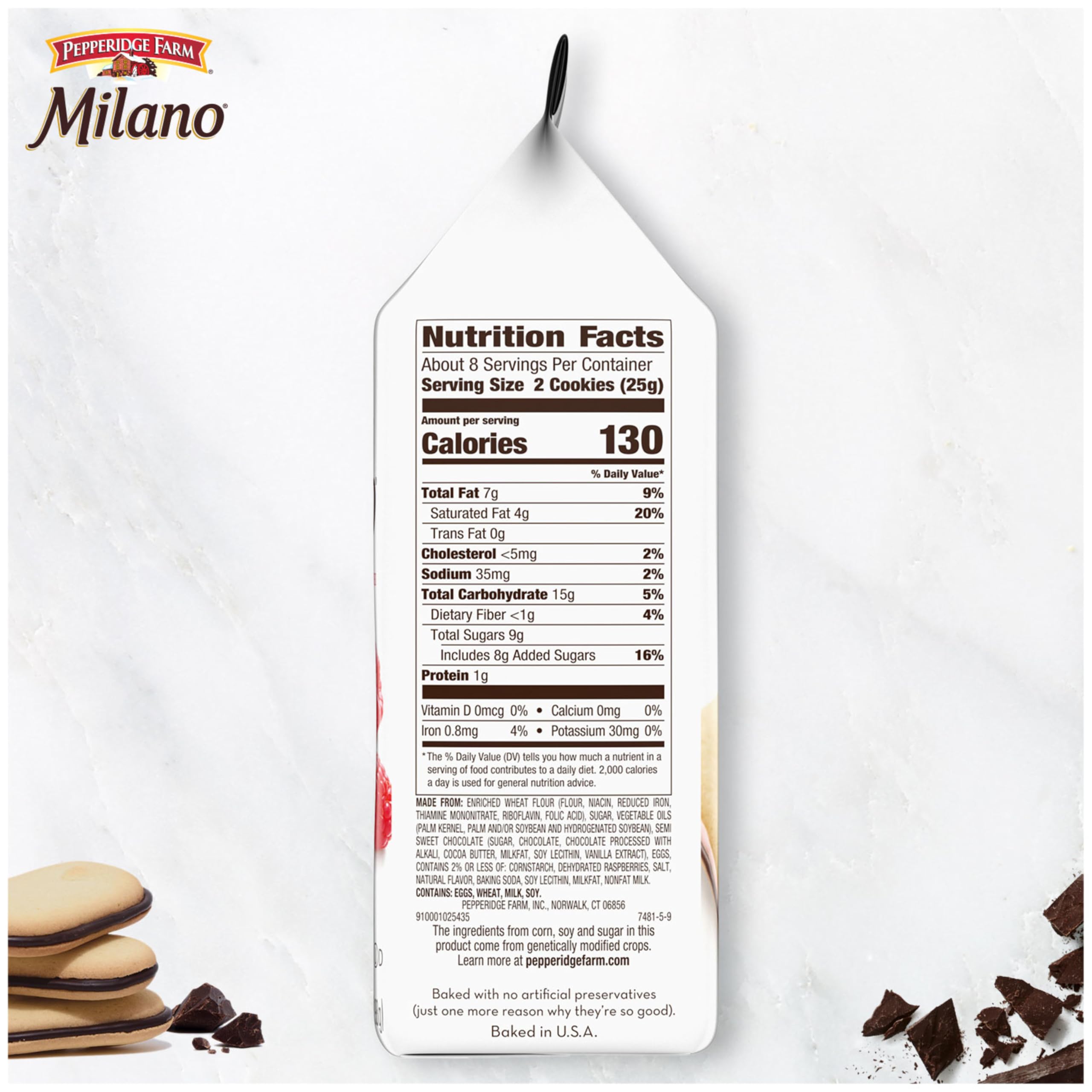Pepperidge Farm Milano Raspberry Chocolate cookies assortment idea for tasting