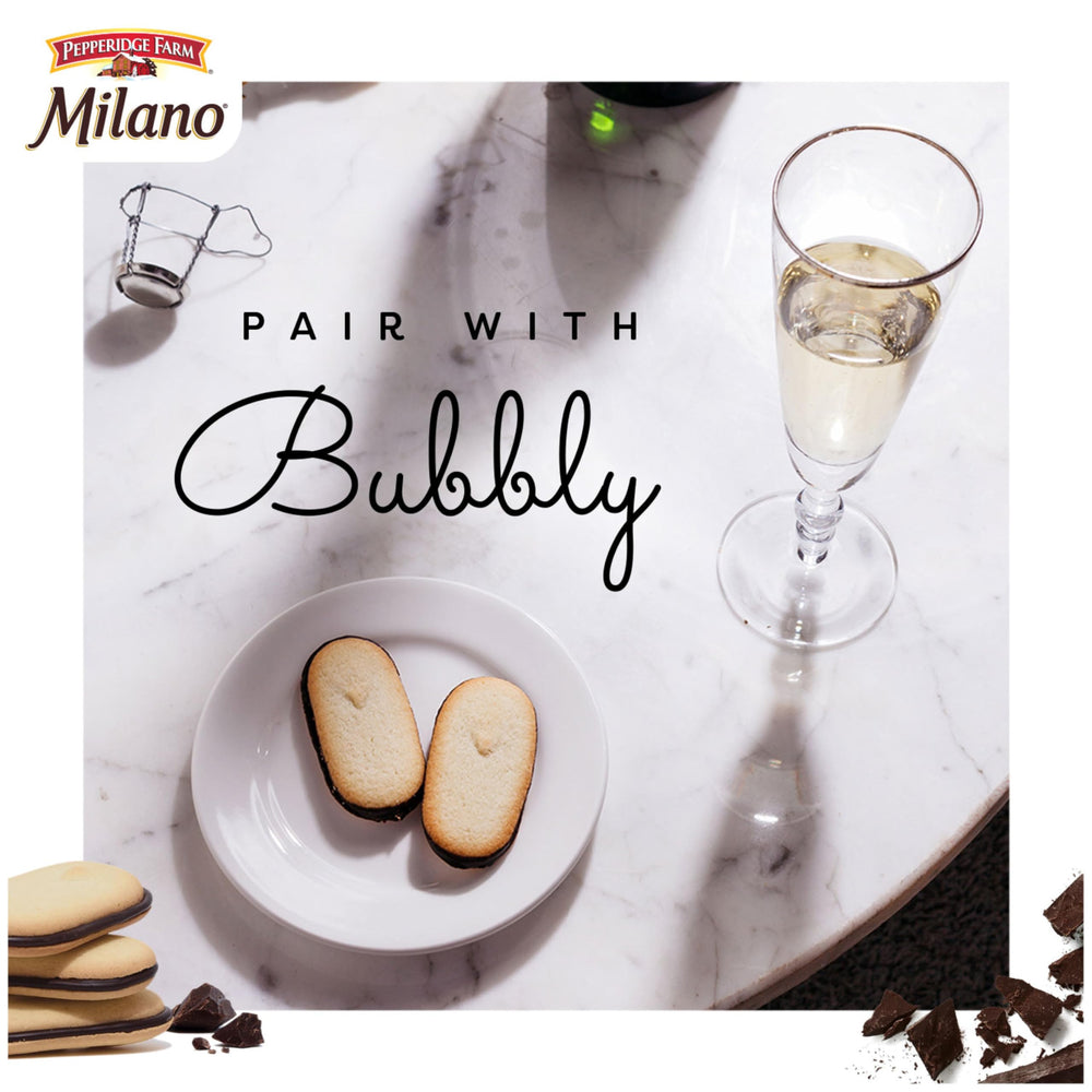 Pepperidge Farm Milano Raspberry Chocolate cookies on a tea table for a cozy break