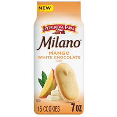 Pepperidge Farm Milano bag of white chocolate mango cookies for sharing