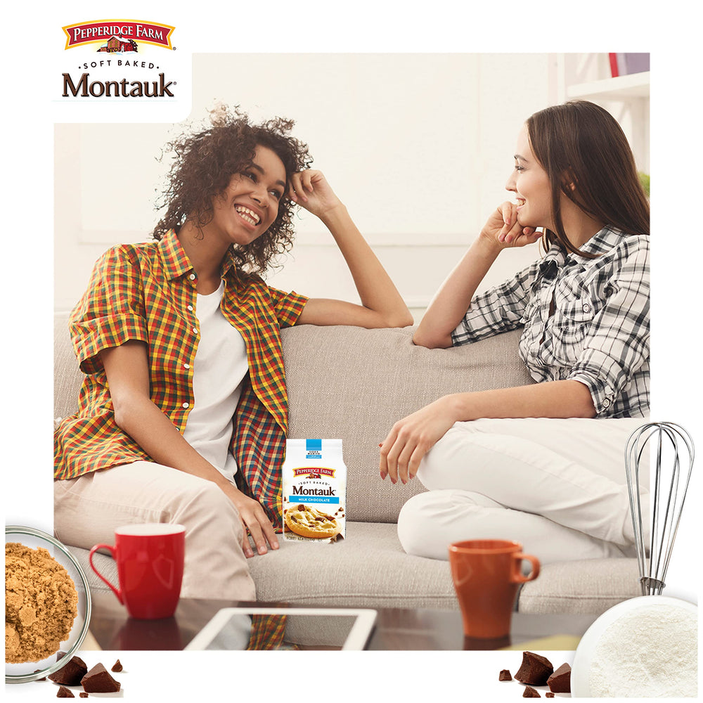 Pepperidge Farm Montauk soft baked texture and chewy bite.